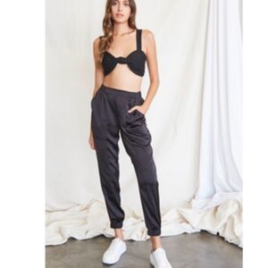 Forever 21 Satin Pocket Joggers